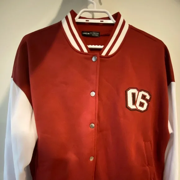 Shein red jacket on sale